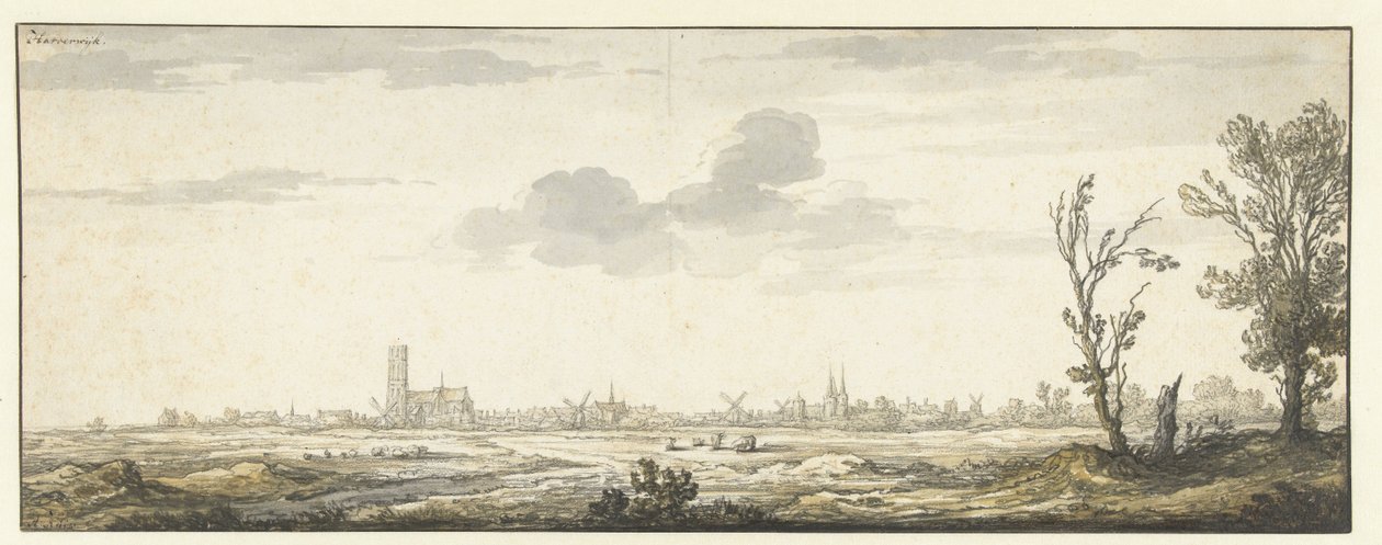 Gezicht op Harderwijk door Aelbert Cuyp