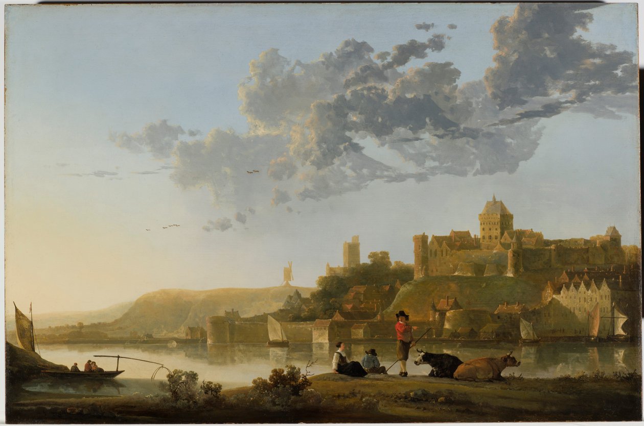 Het Valkhof in Nijmegen door Aelbert Cuyp