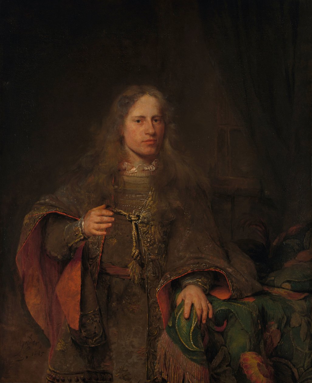 Portret van Ernest de Beveren, Heer van West-IJsselmonde en De Lindt door Aert de Gelder (signed by artist)