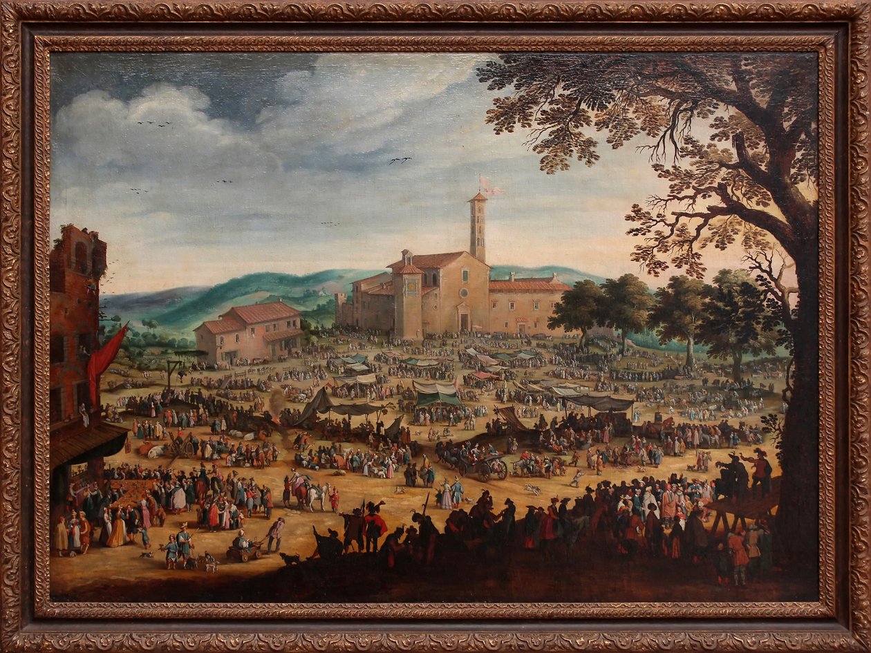 De kermis van Impruneta door After Jacques Callot