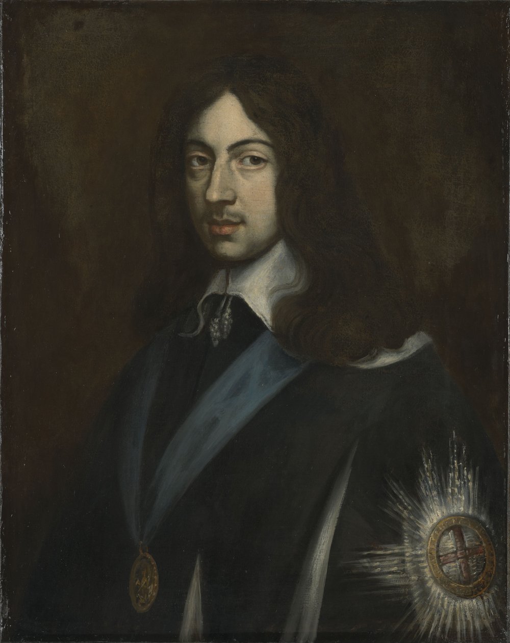Portret van Koning Karel II van Engeland, Schotland en Ierland (1630-1685) door Jan van den Hoecke