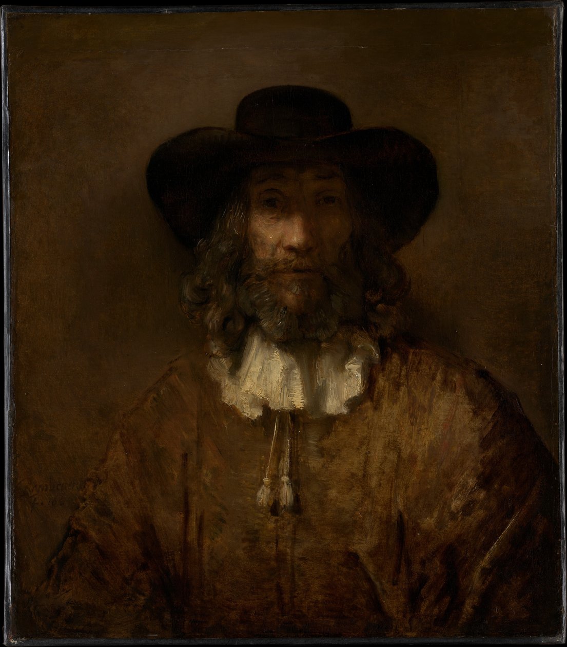Man met een baard door after Rembrandt van Rijn
