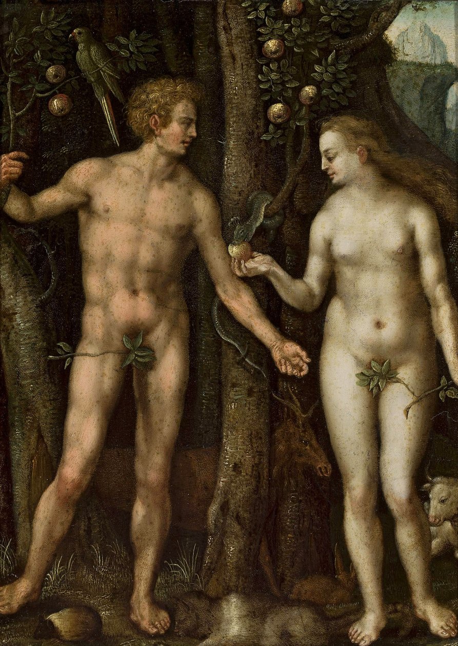 Pools:  Adam i Ewa Adam en Eva door After Albrecht Dürer