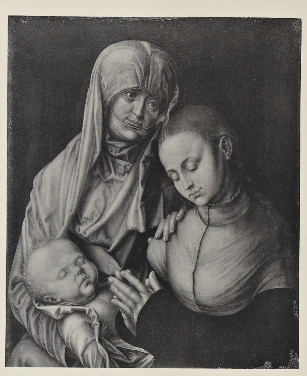 Maagd en kind met Sint-Anne. door After Albrecht Dürer