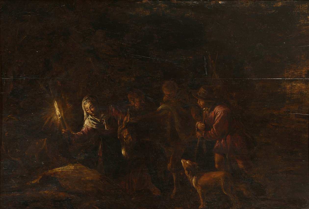 De vlucht naar Egypte door after Jacopo Bassano