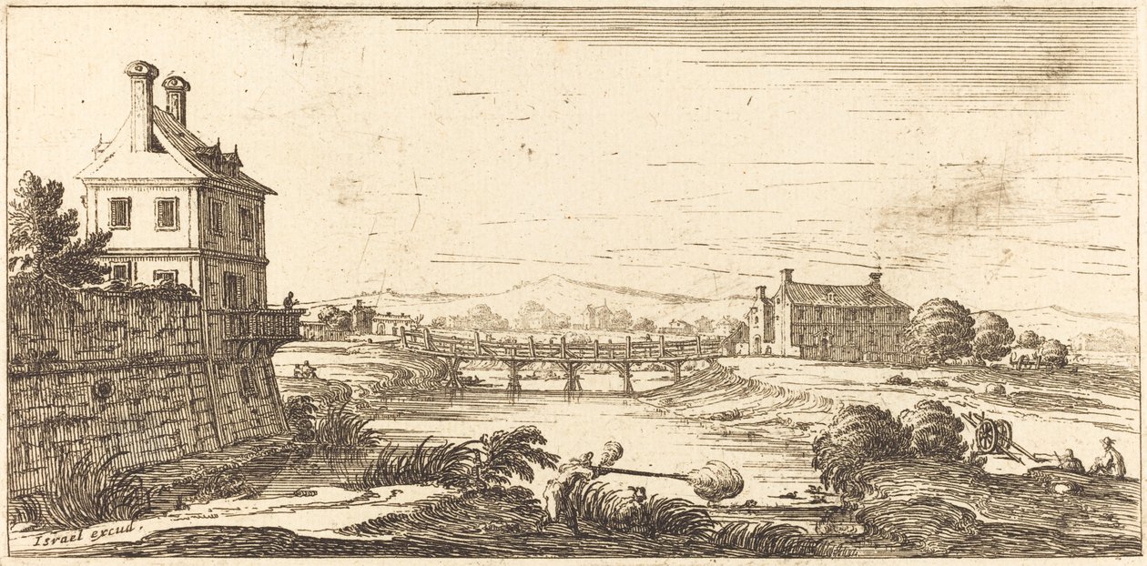 Landschap door After Jacques Callot