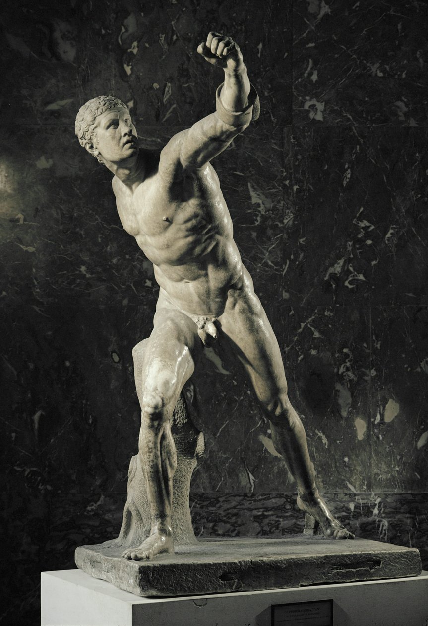 De Borghese gladiator, gevonden in Anzio, Italië ... door Agasias Agasias