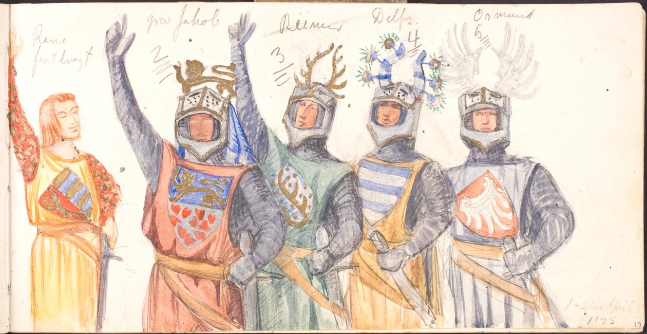 Schetsboek. 1918-1919-20-----25 door Agnes Slott Møller