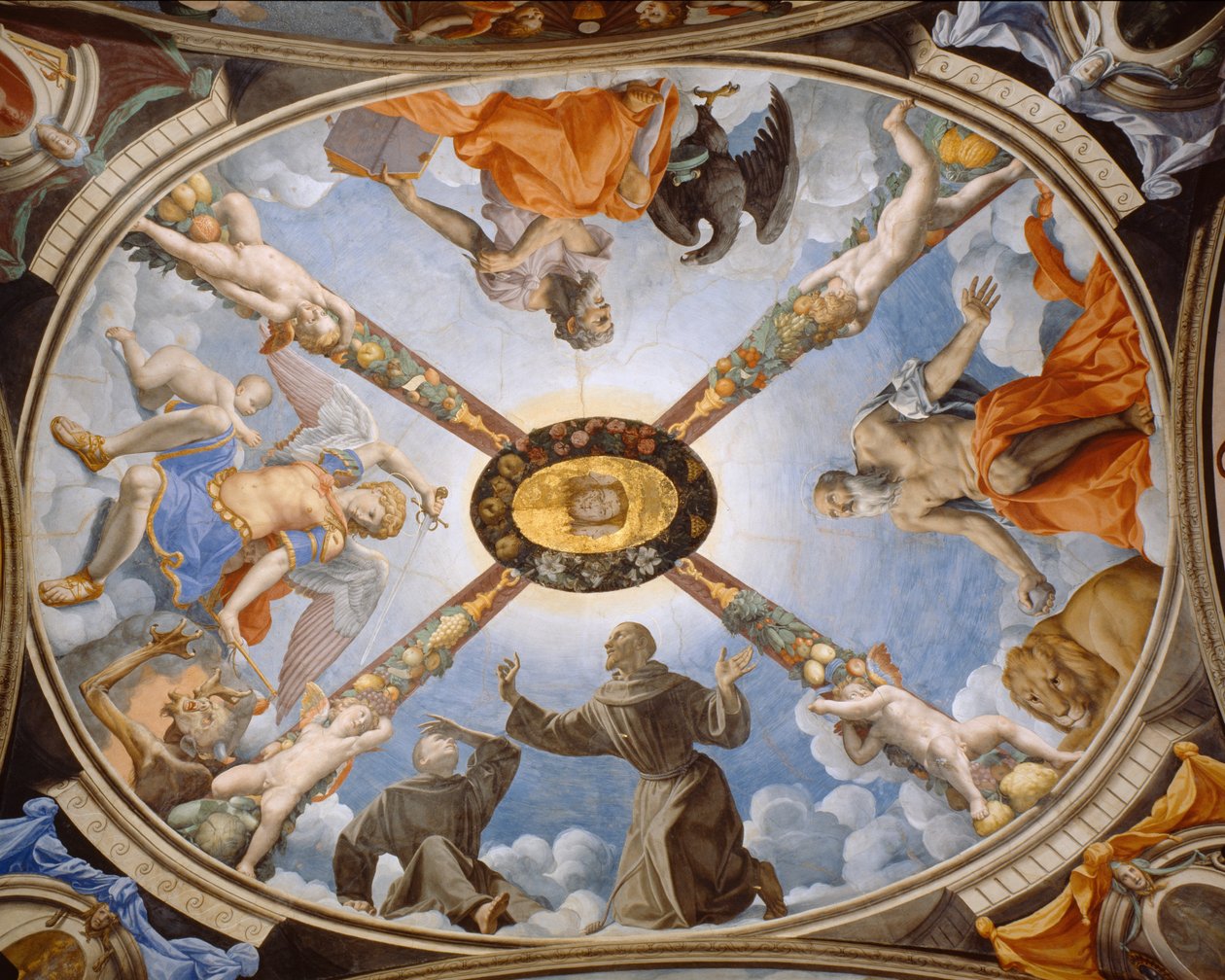 Plafond van de kapel van Eleonora van Toledo door Agnolo Bronzino