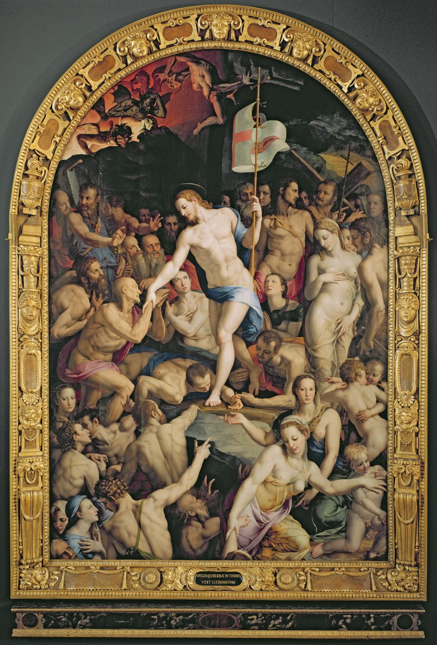 Christus in het voorgeborchte, 1552 door Agnolo Bronzino