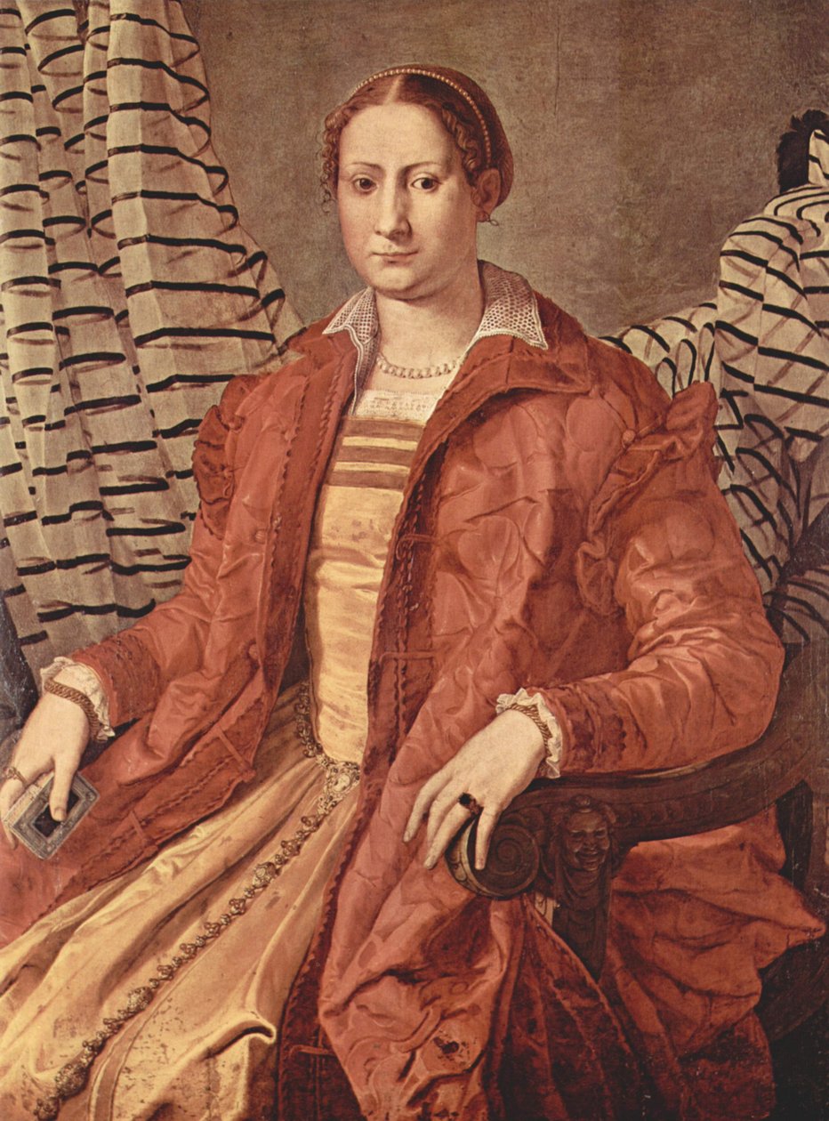Portret van een Edeldame door Agnolo Bronzino