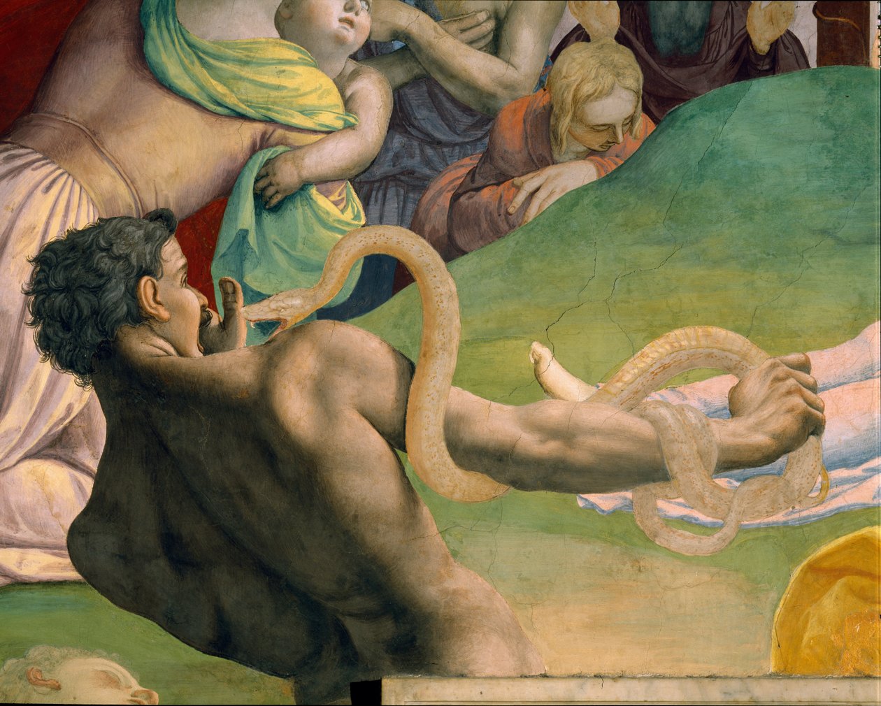 De aanbidding van de bronzen slang door Agnolo Bronzino