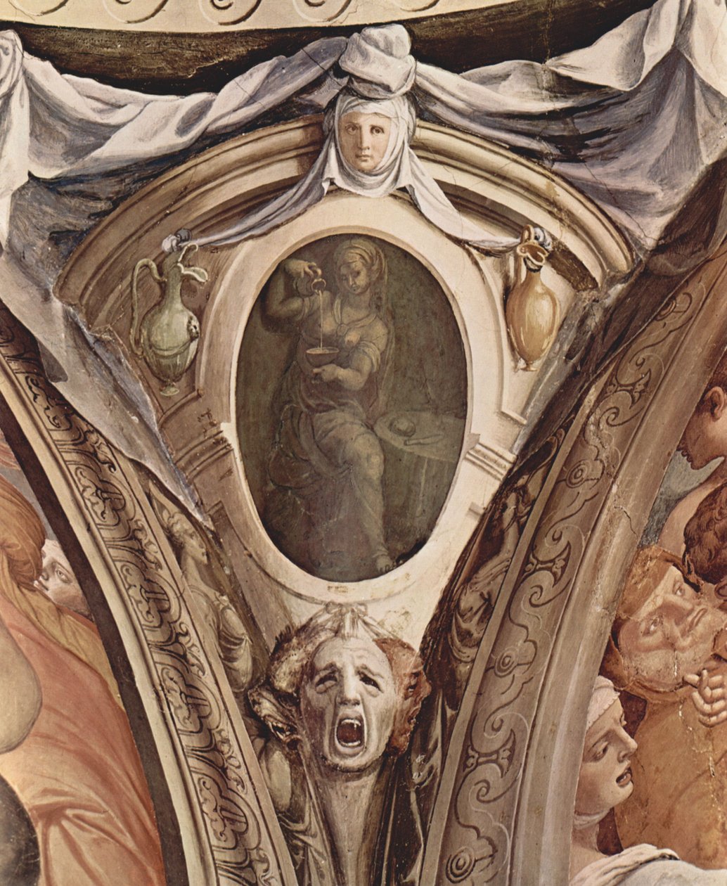 Allegorieën van de Kardinale Deugden. Fresco