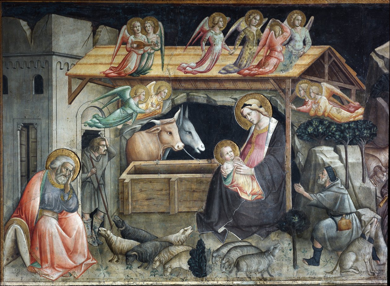 Kerststal door Agnolo Gaddi