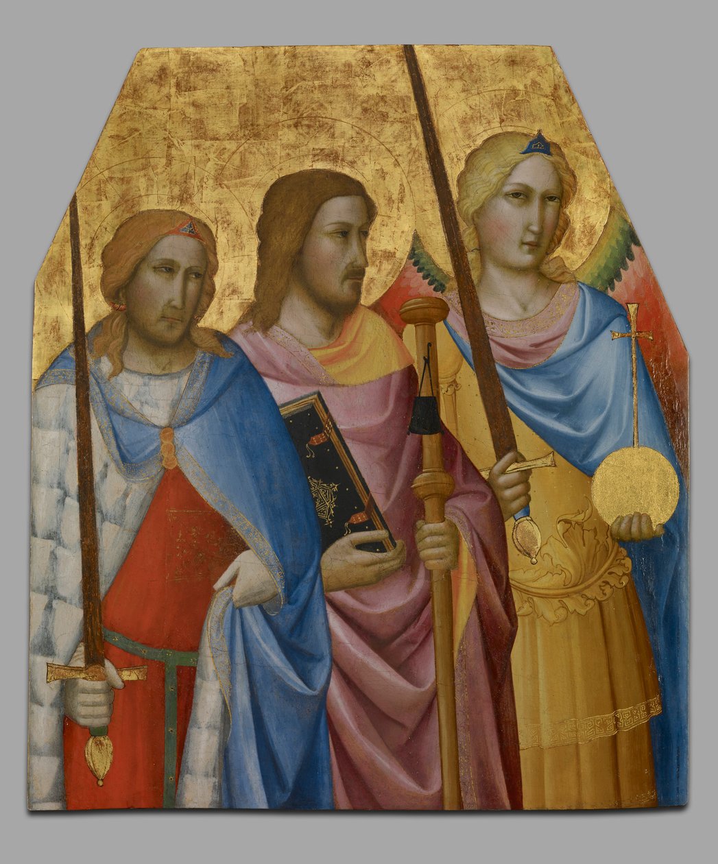 Heiligen Julian, James en Michael door Agnolo Gaddi