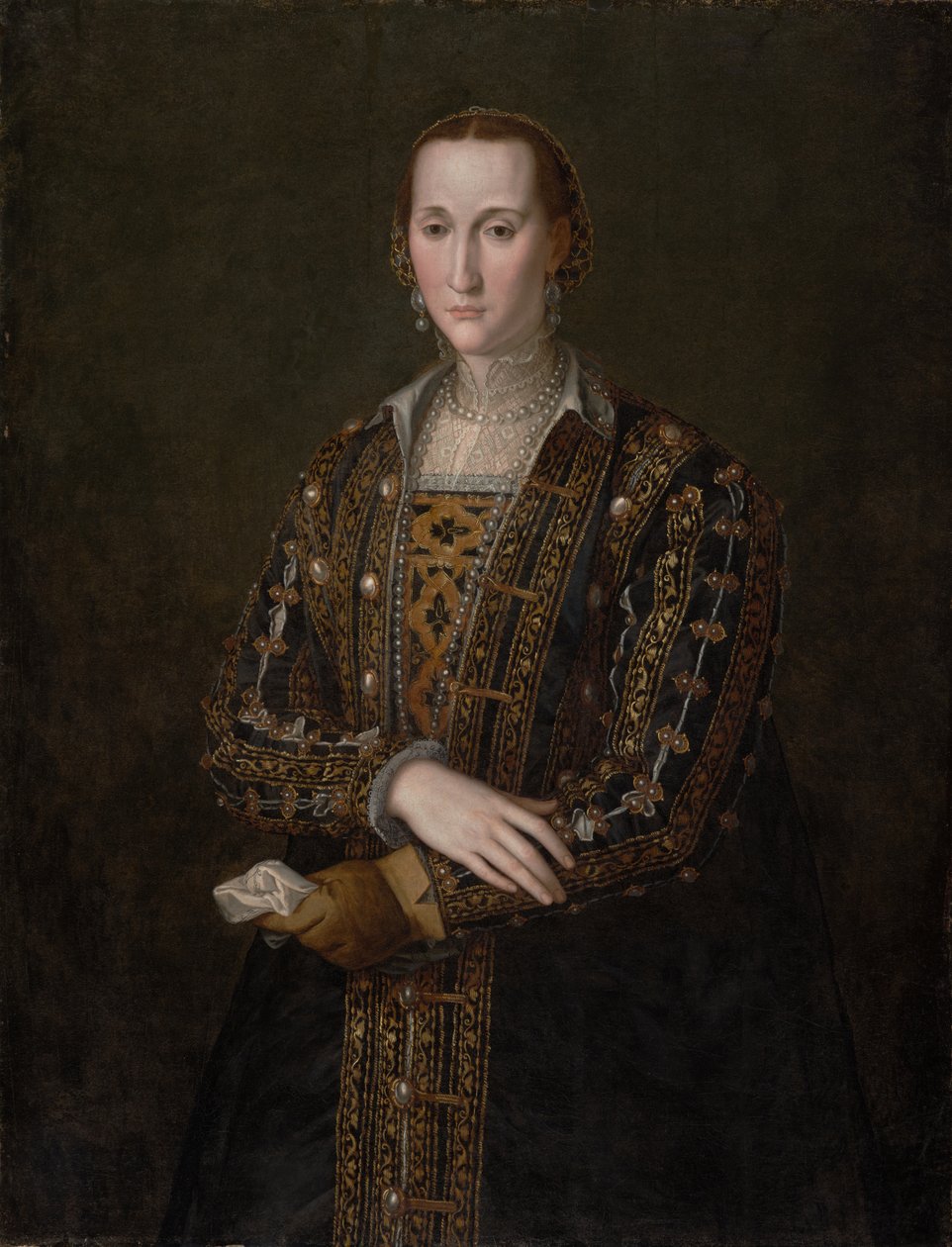 Eleonora di Toledo (1522-1562) door Agnolo Bronzino