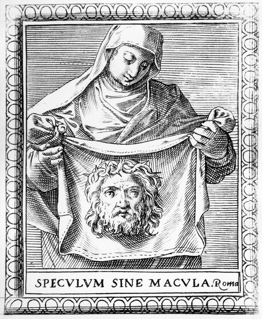 Veronica met de zweetdoek, 1581 door Agostino Carracci
