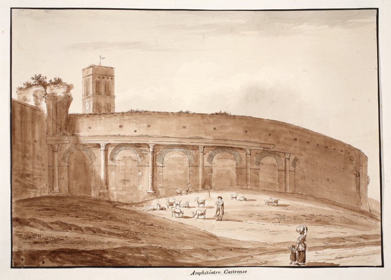 Amphiteatrum Castrense, 1833 door Agostino Tofanelli