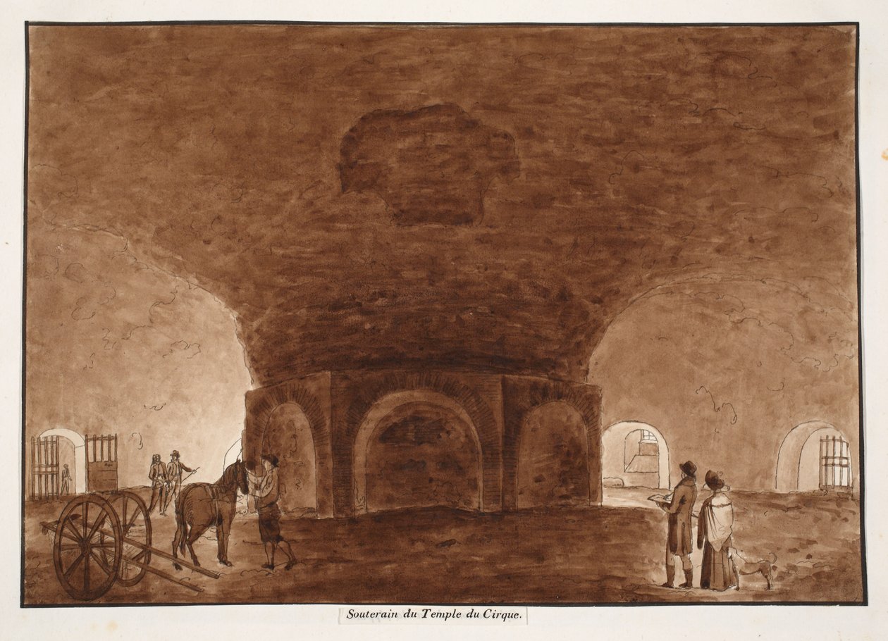 Kelder van de Tempel van het Circus, 1833 door Agostino Tofanelli