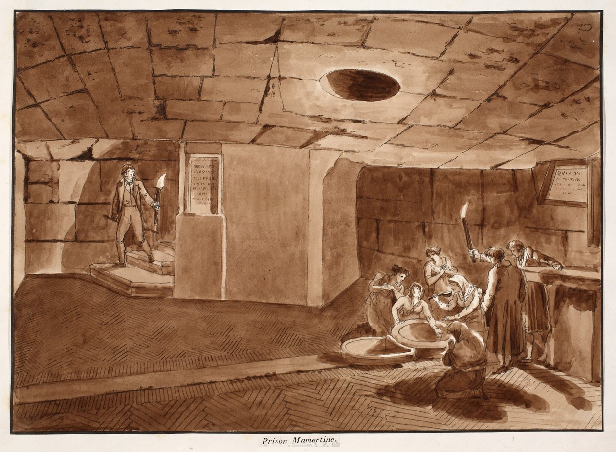Mamertijnse gevangenis, 1833 door Agostino Tofanelli