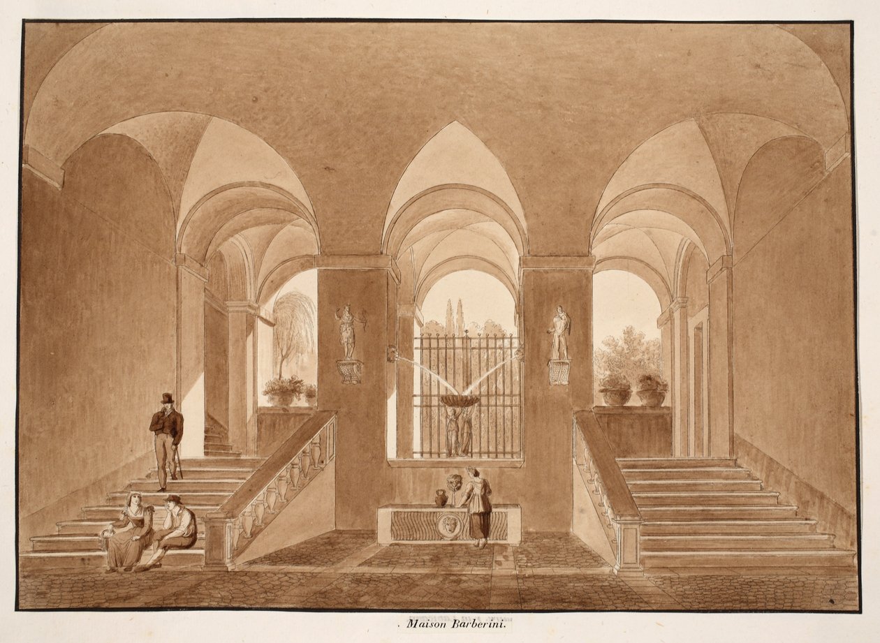 Palazzo Barberini, 1833 door Agostino Tofanelli