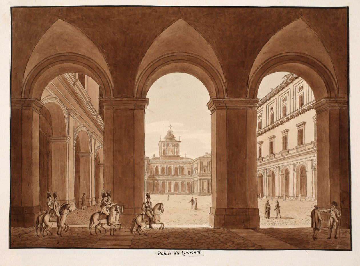 Palazzo del Quirinale, 1833 door Agostino Tofanelli