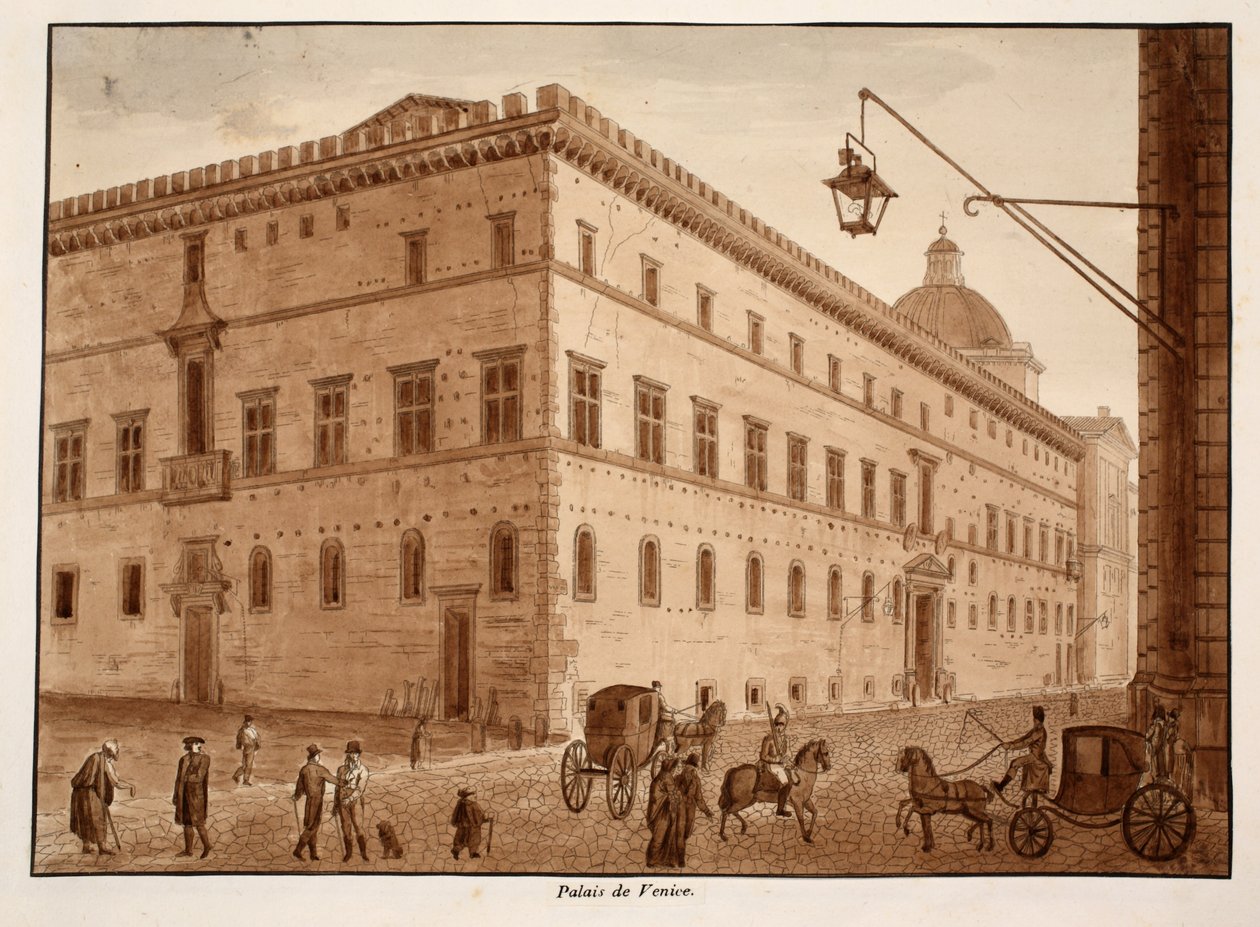 Palazzo di Venezia, 1833 door Agostino Tofanelli
