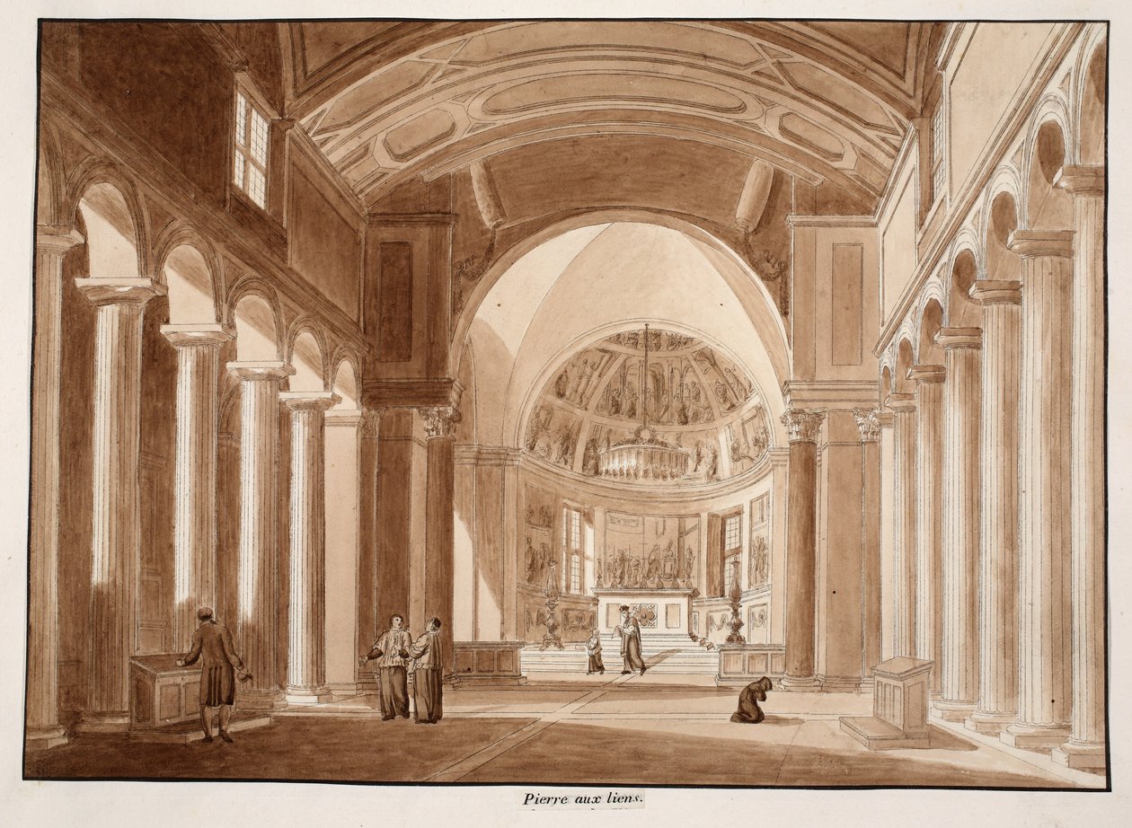 San Pietro in Vincoli, 1833 door Agostino Tofanelli