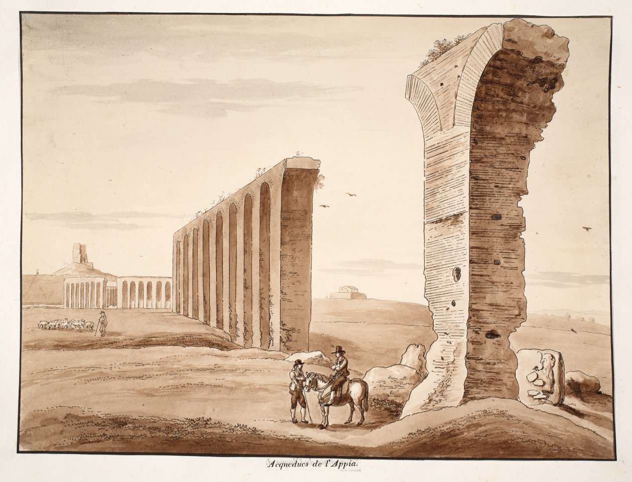 De Aqua Appia, 1833 door Agostino Tofanelli