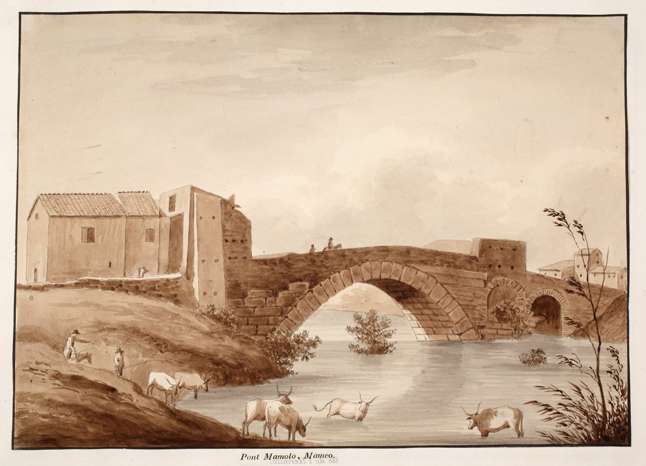 De Ponte Mammolo, 1833 door Agostino Tofanelli