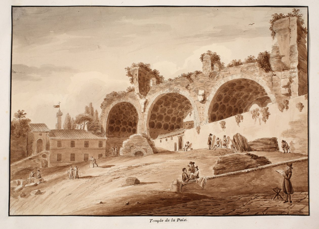 De tempel van vrede, 1833 door Agostino Tofanelli