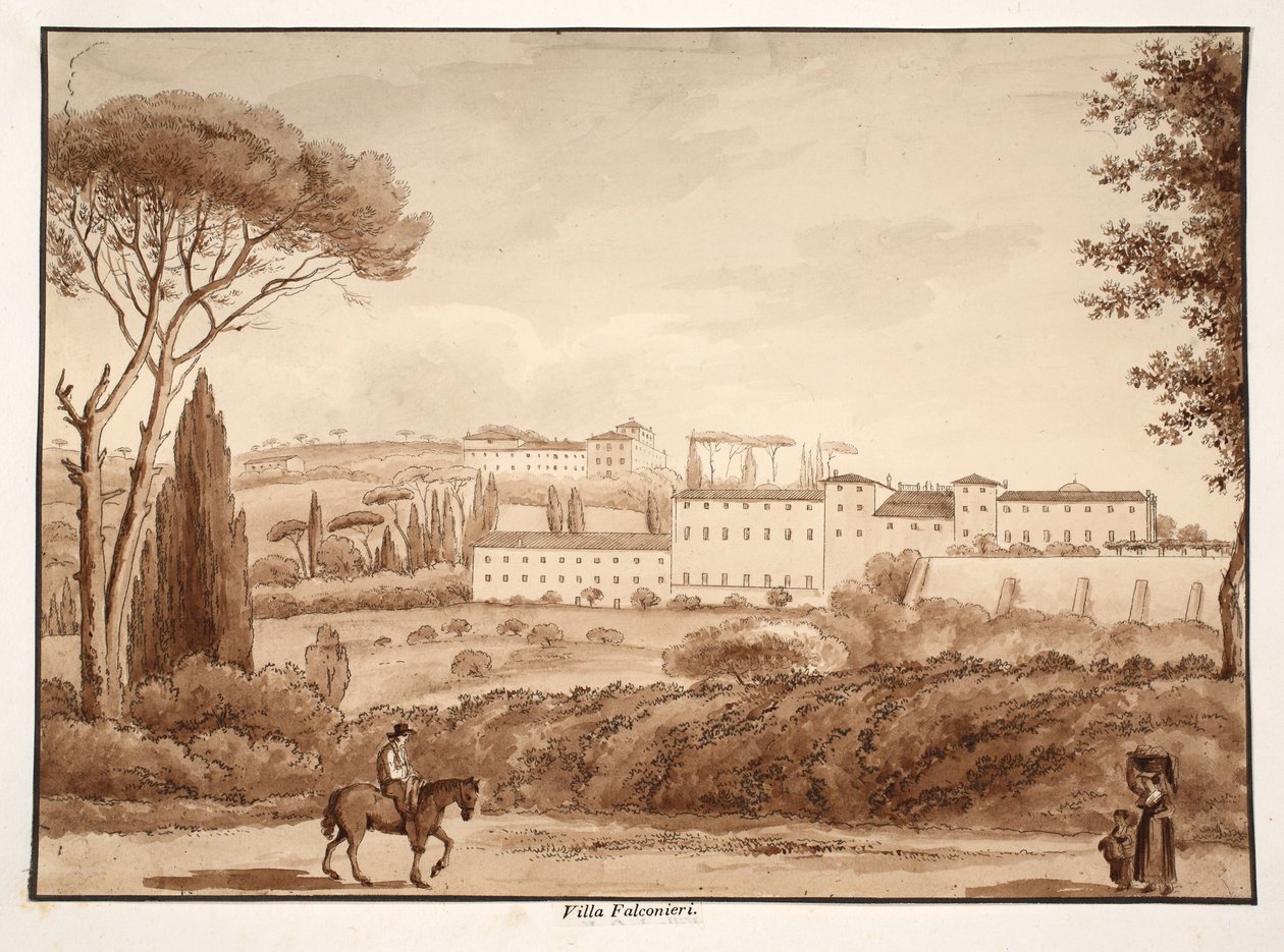 Villa Falconieri, 1833 door Agostino Tofanelli