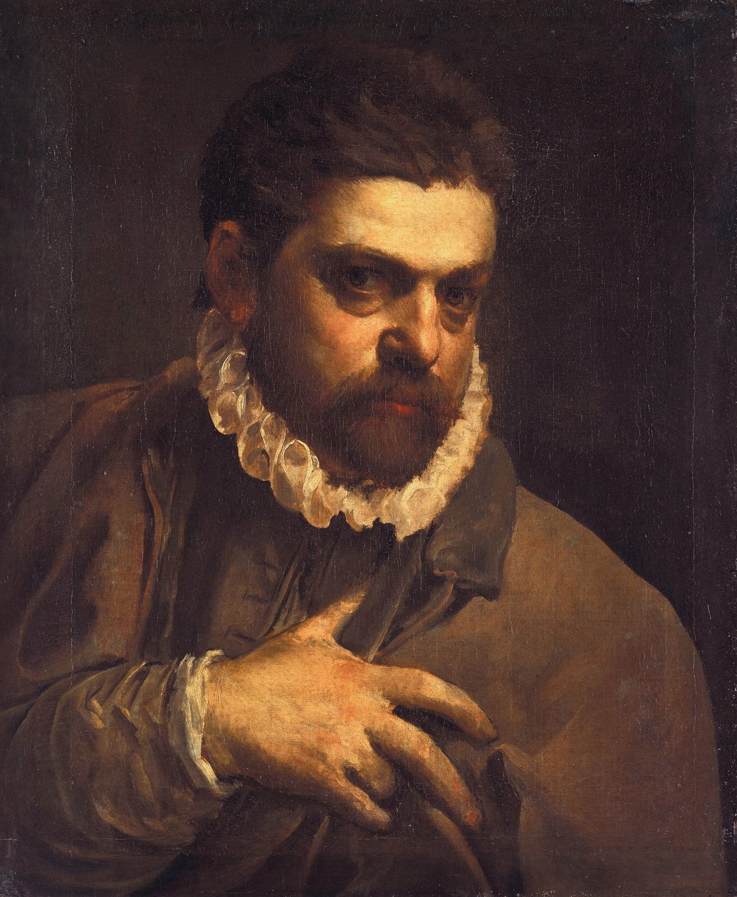 Mannenportret door Agostino Carracci
