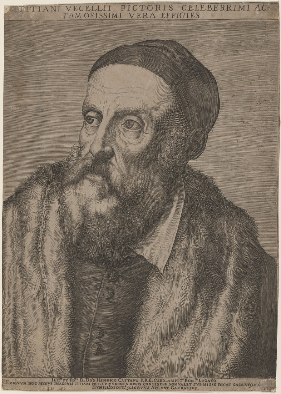 Titiaan door Agostino Carracci