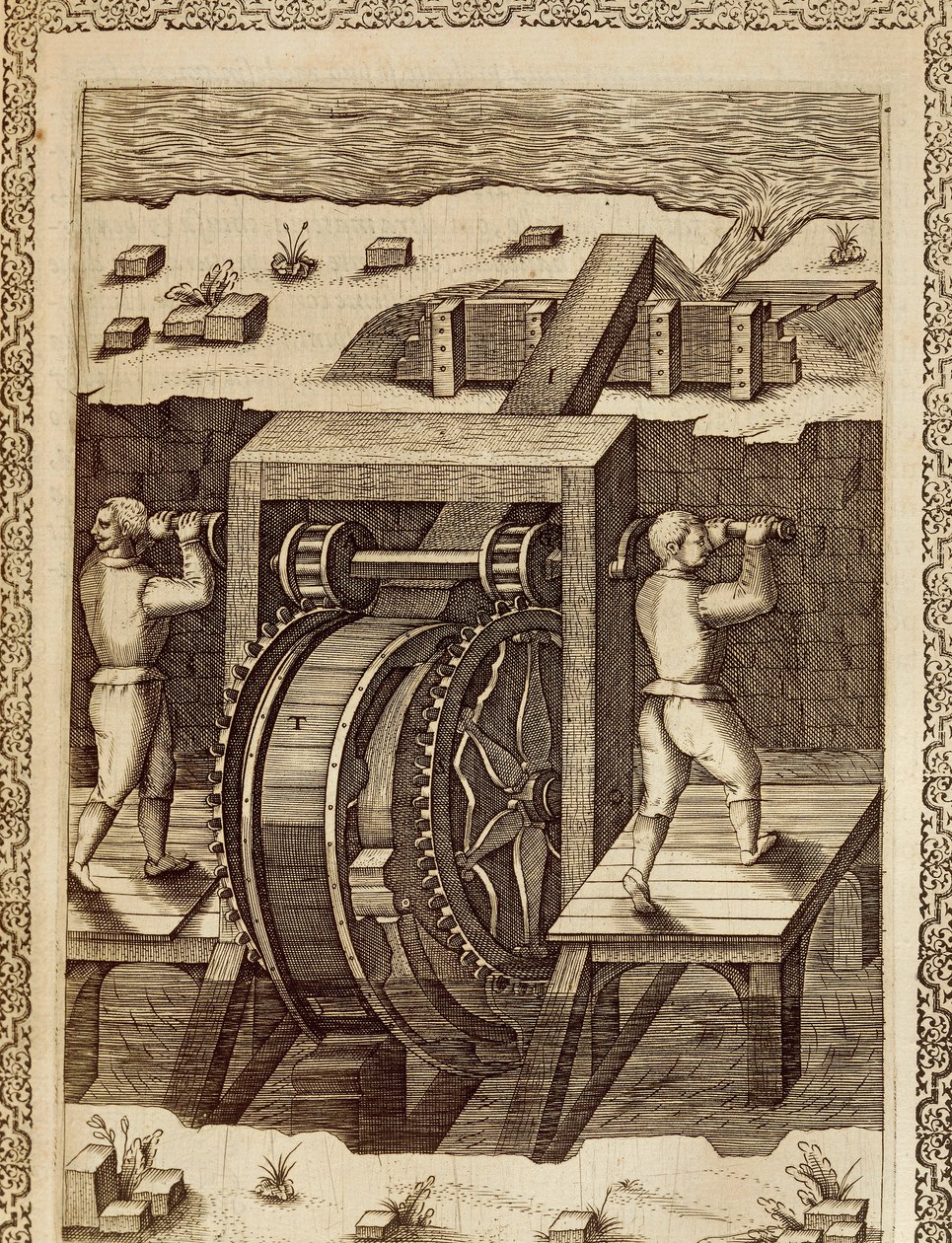 Machine voor waterverplaatsing door Agostino Ramelli