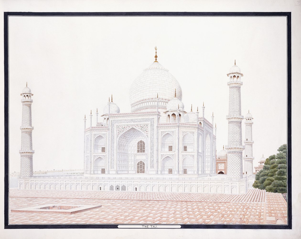 De Taj door Agra School