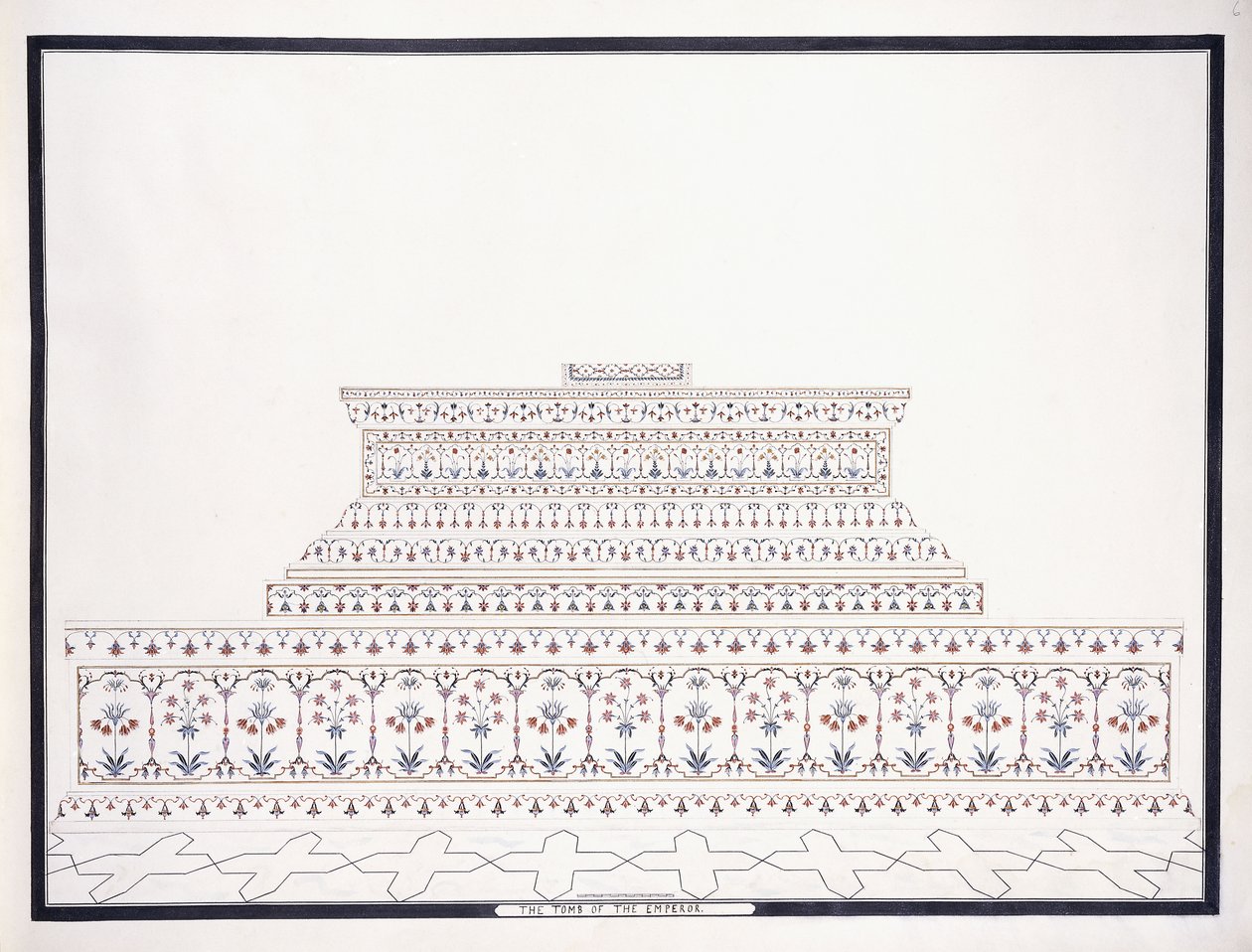Het Graf van de Keizer, ca. 1815 door Agra School