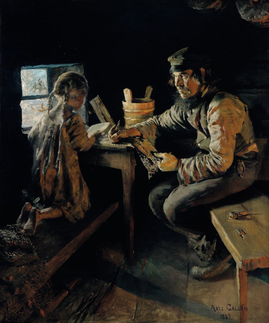 Eerste Les door Akseli Gallen Kallela