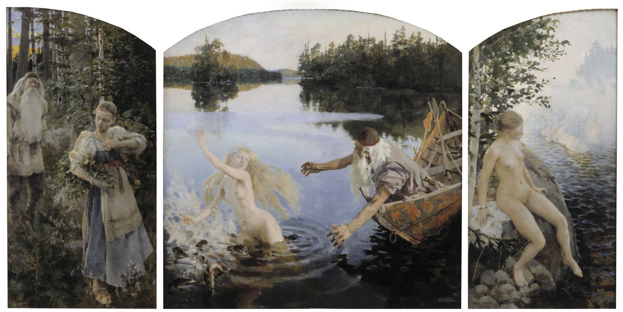 Aino-mythe, drieluik door Akseli Gallen-Kallela