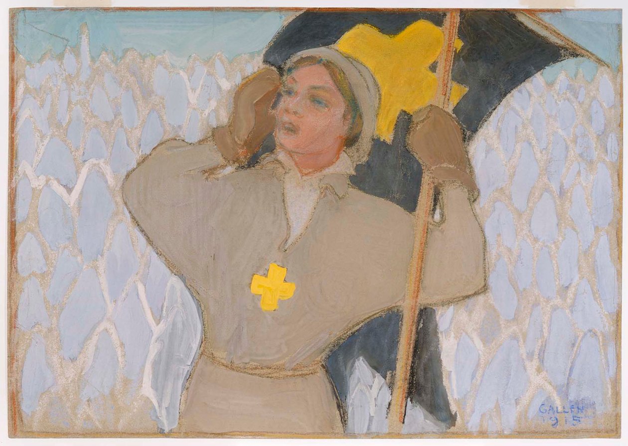 Vlagdrager door Akseli Gallen-Kallela