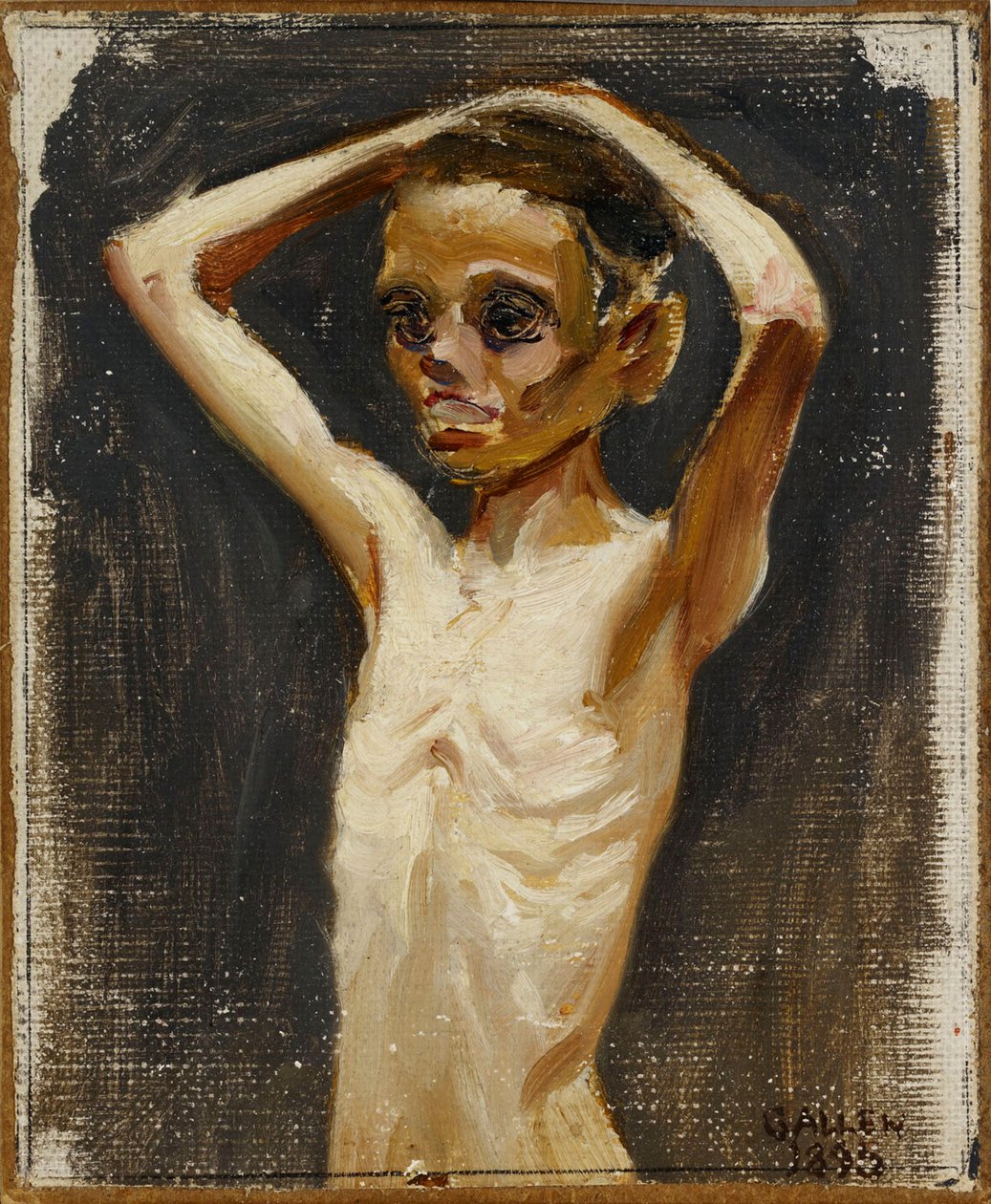 Het meisje van de Jaskala-boerderij door Akseli Gallen-Kallela