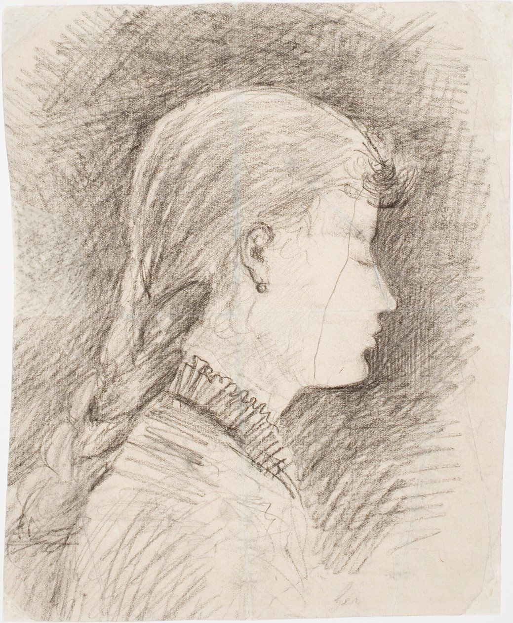Hoofd van een meisje (Gerda Ringbom, later Bergroth) door Akseli Gallen-Kallela