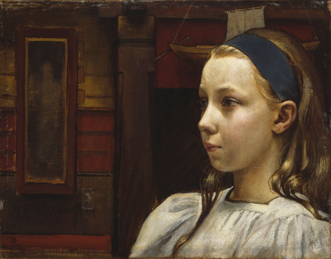 Hoofd van een meisje, Kleine Anna door Akseli Gallen-Kallela
