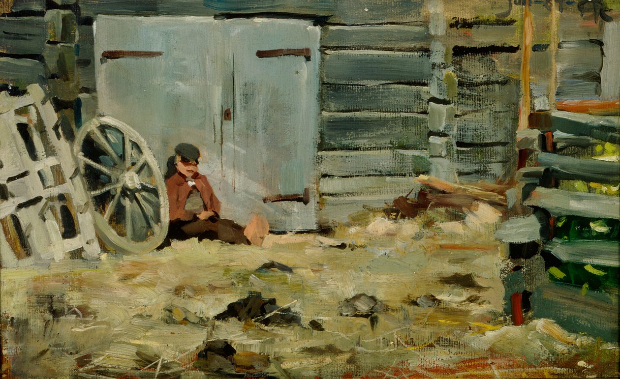 In de zon door Akseli Gallen-Kallela