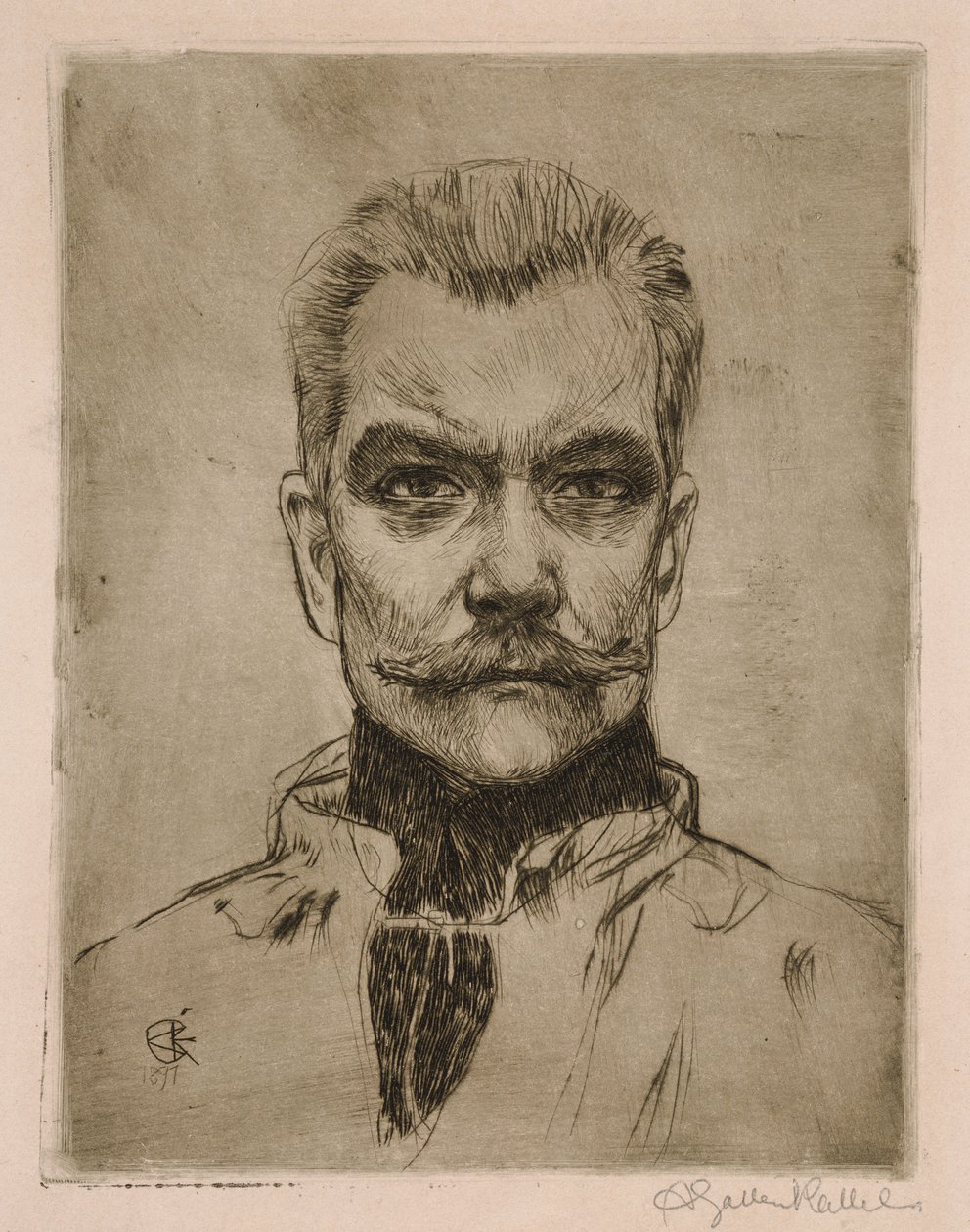 Zelfportret ’van voren’ door Akseli Gallen-Kallela