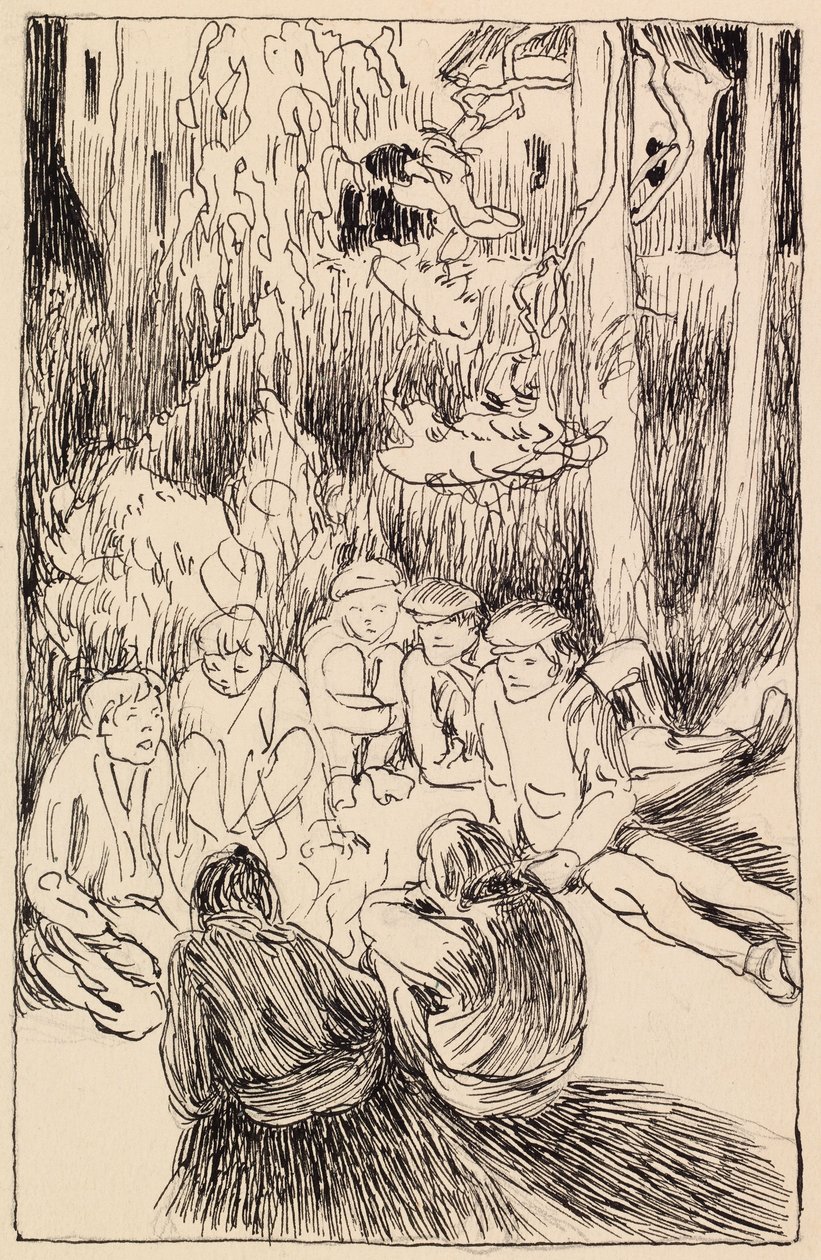 The Brothers op de Sonninmäki-heide door Akseli Gallen-Kallela