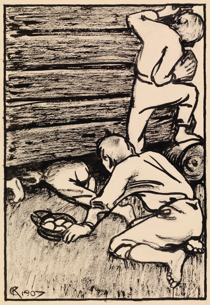 De eierdieven door Akseli Gallen-Kallela