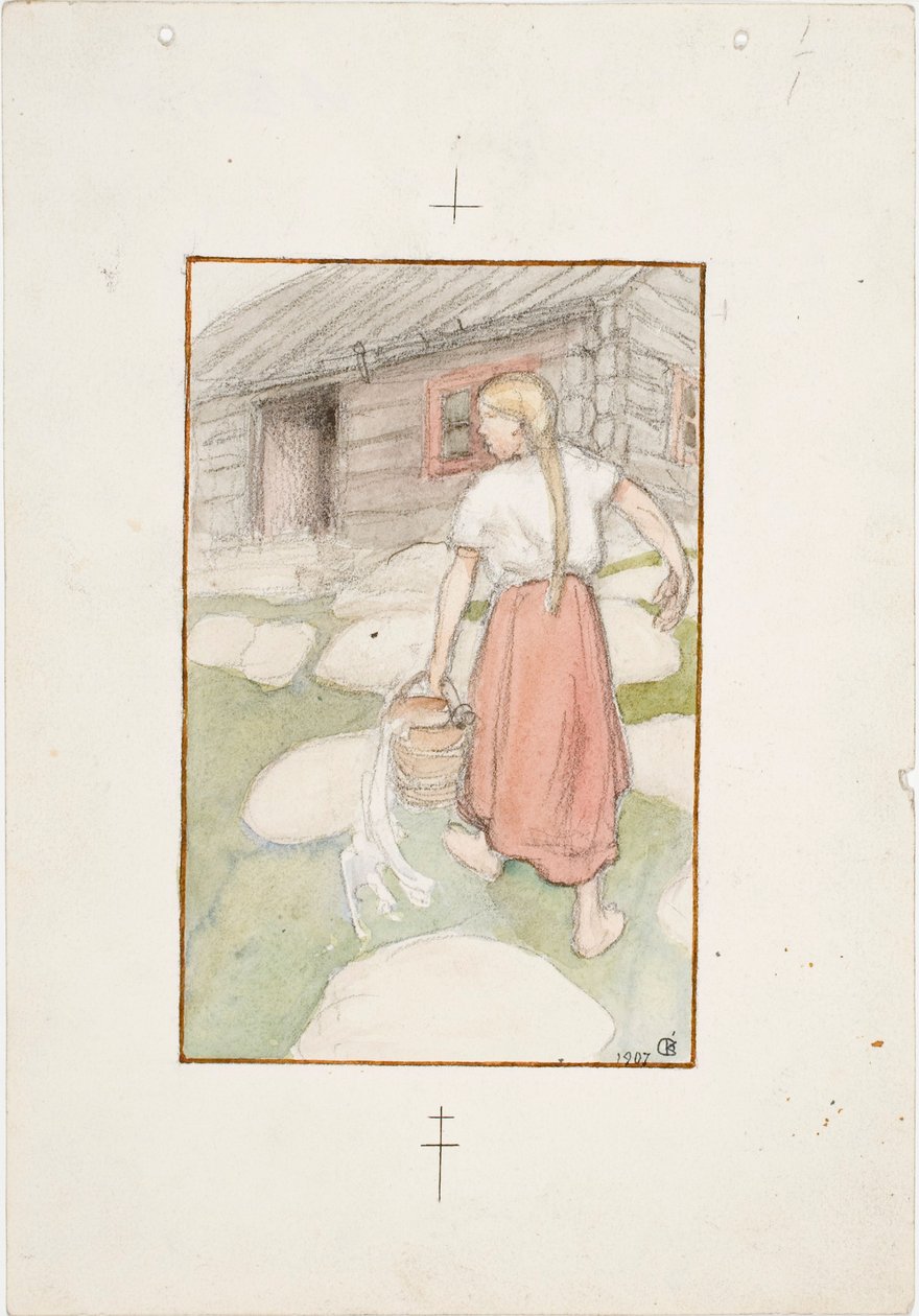De schone Venla door Akseli Gallen-Kallela