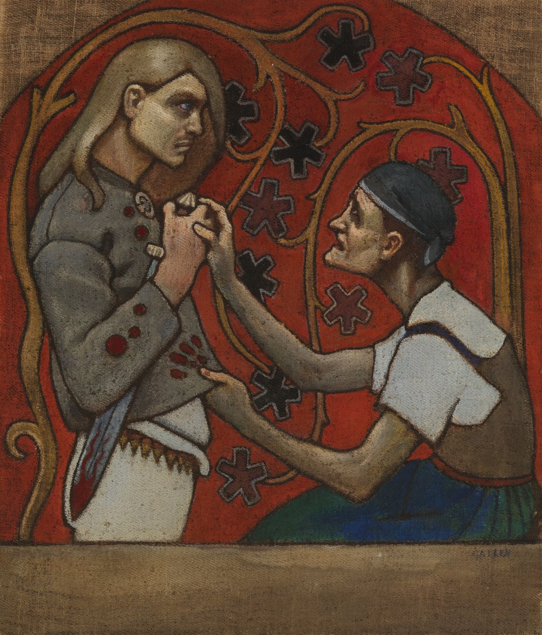 De broedermoord door Akseli Gallen-Kallela