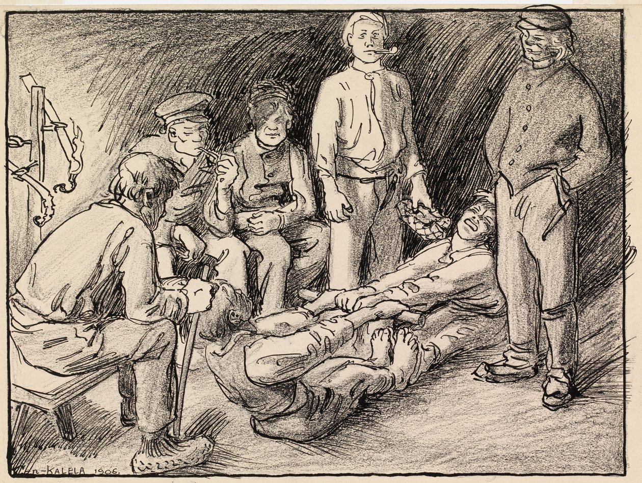 Zonder titel door Akseli Gallen-Kallela
